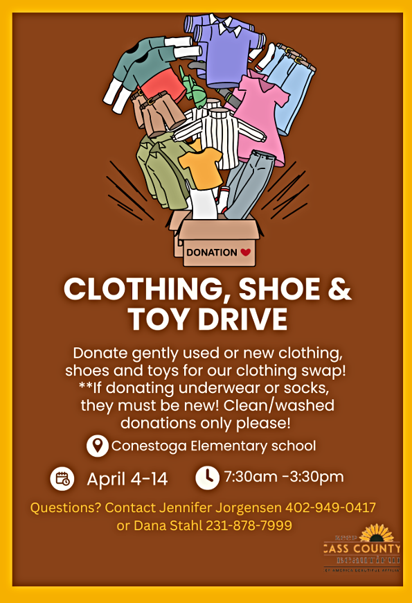 2023 03 29 KCCB Clothing Drive Flyer 1