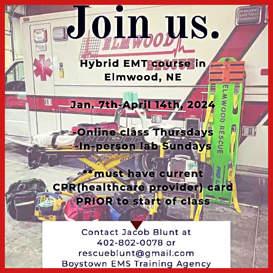 2024 01 03 ELM EMT elmwood classes