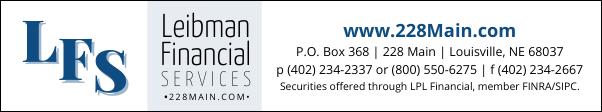 Leibman Financial ad for community pages border