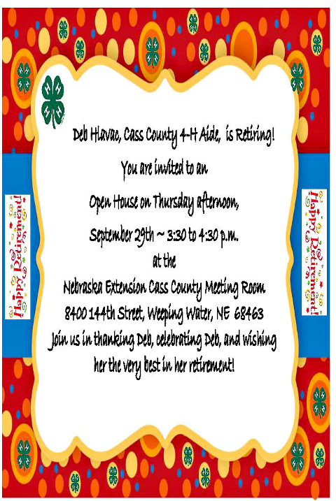 2016 09 21 4 H Deb Hlavacs Retirement Open House