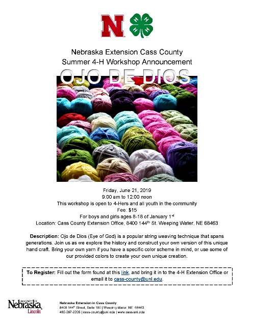 2019 06 12 OJO De Dios workshps flyer