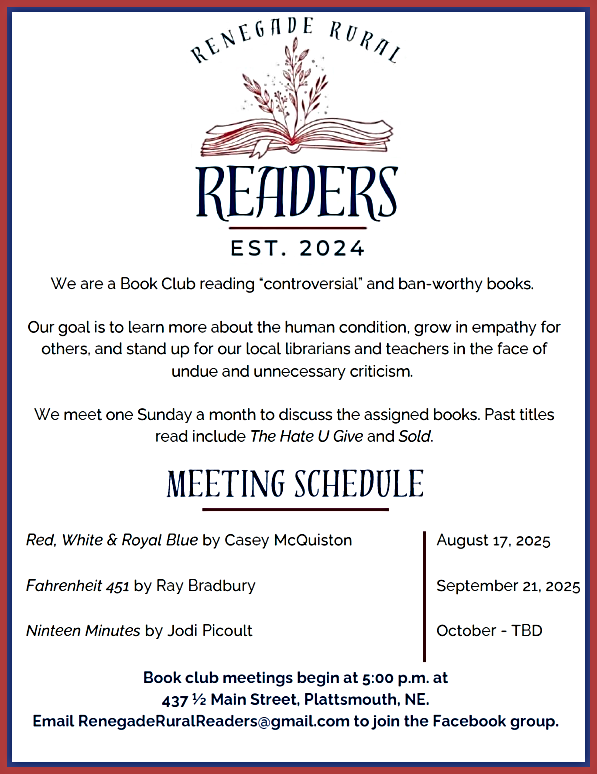 2025 07 23 RENEGADE RURAL READERS