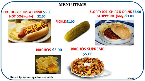 2016 06 29 Conestoga MFF food items