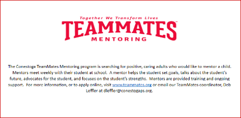 2017 09 20 CONESTOGA MENTORING