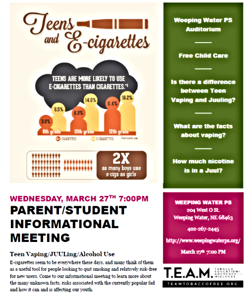 2019 03 13 TEAM parent mtng 2