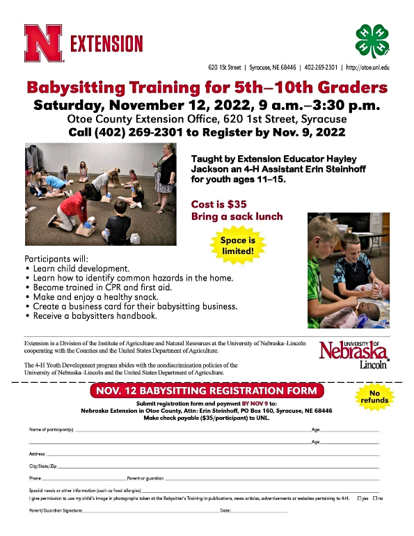2022 11 02 SYR UNL EDU babysittingtraining 2022