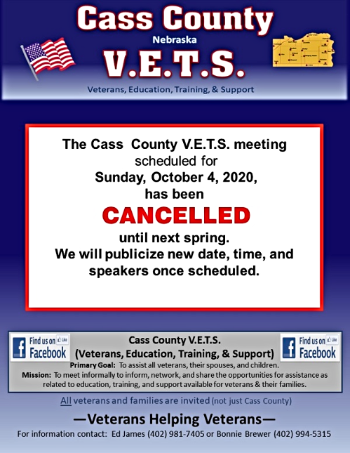 2020 09 16 CASS CO VETS Oct 4 2020 cancelled 1