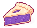 pie slice blueberry