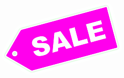 pink sale label