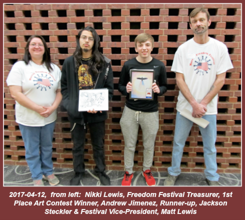 2017 04 12 Art Contest winners w Lewiss