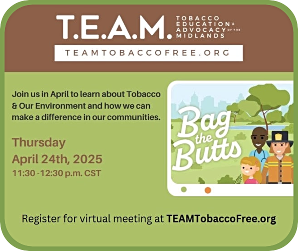 2025 04 09 TEAM Tobacco Free Apr 2025