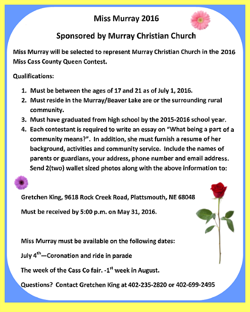 2016 05 25 MISS MURRAY APP