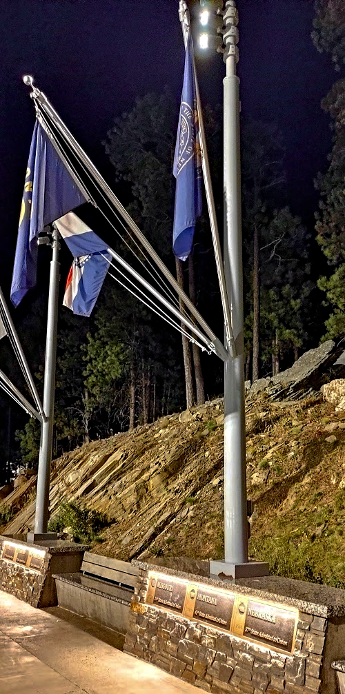 2025 09 30 Mr Rushmore NE flag on right