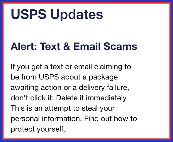2025 03 12 USPS scam alert