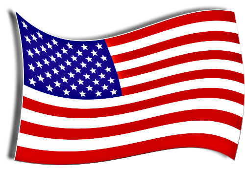 American flag wave clip art