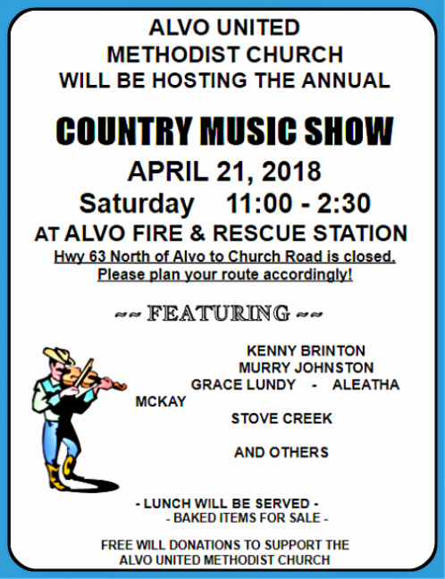 2018 04 18 ALV UMC Countrymusicflier
