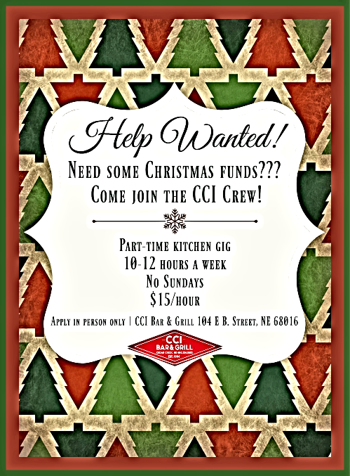 2019 10 30 CDR CRK CCI HELP WANTED