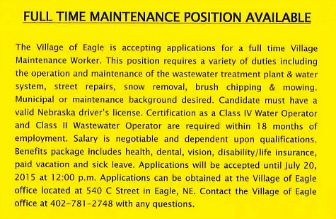 2015-07-15 EGL_MaintenancePosition