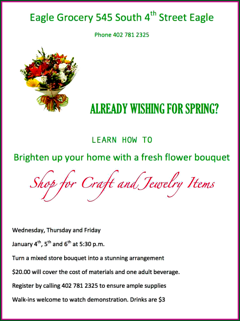 2016 12 21 EAGLE GROCERY Spring Bouquet