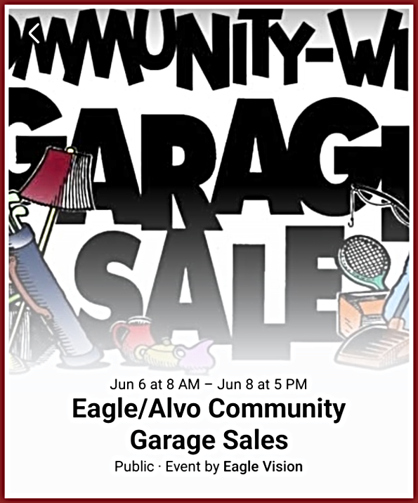 2025 04 09 Eagle Alvo garage sales