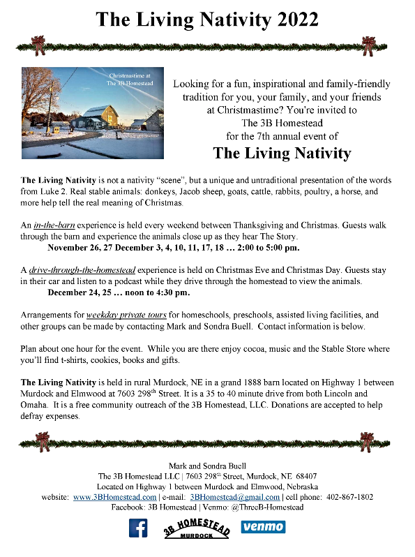 2022 11 09 ELM Living Nativity Flyer 2022