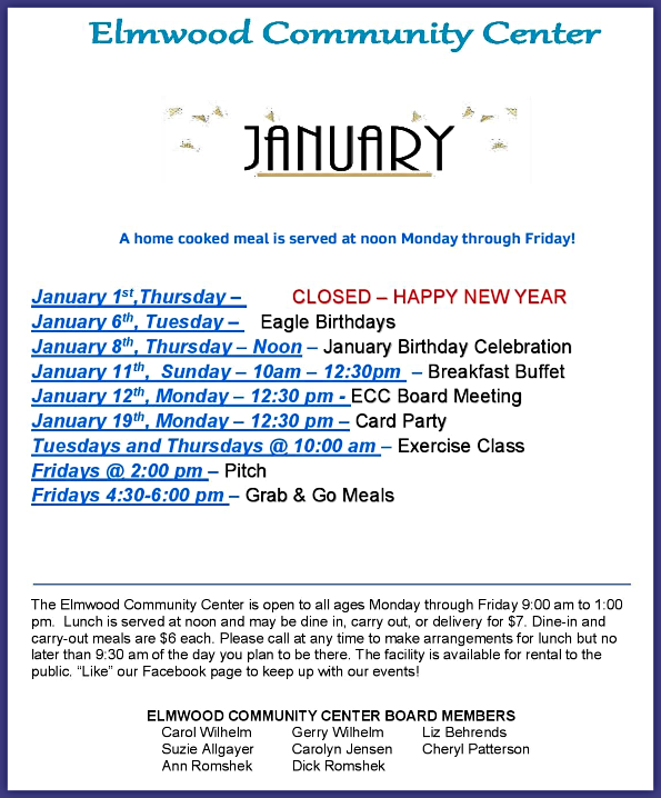 202512 31 ELM comm cntr jan events