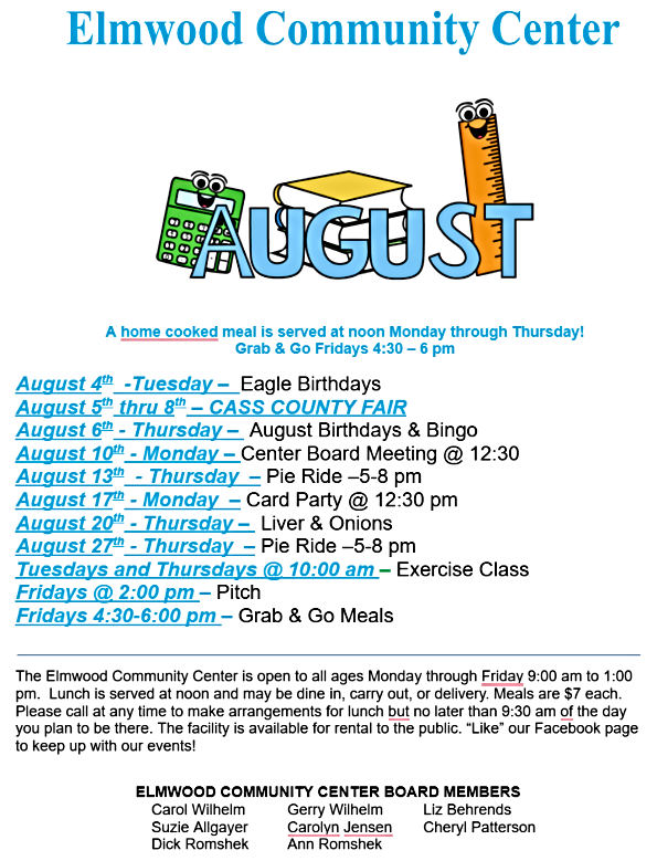 2026 08 05 ELM CC Aug activities 1