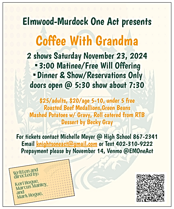 2024 11 13 ELM Schools one act Coffee wtih Grandma 1