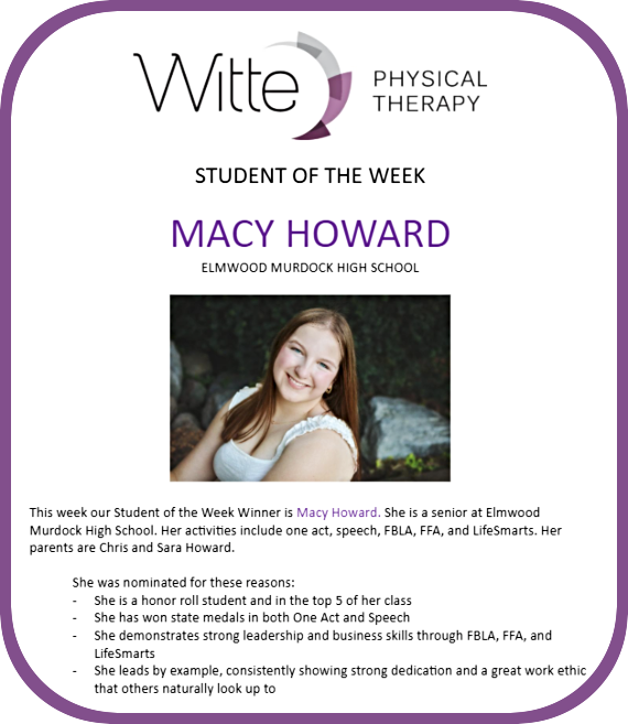 2025 04 30 ELM SOTW M Howard