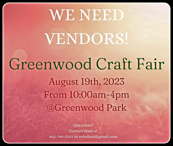 2023 05 24 GRN Craft Fair wants VENDORS