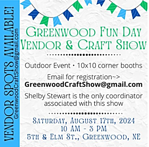 2024 05 29 GRN Vendor Craft show