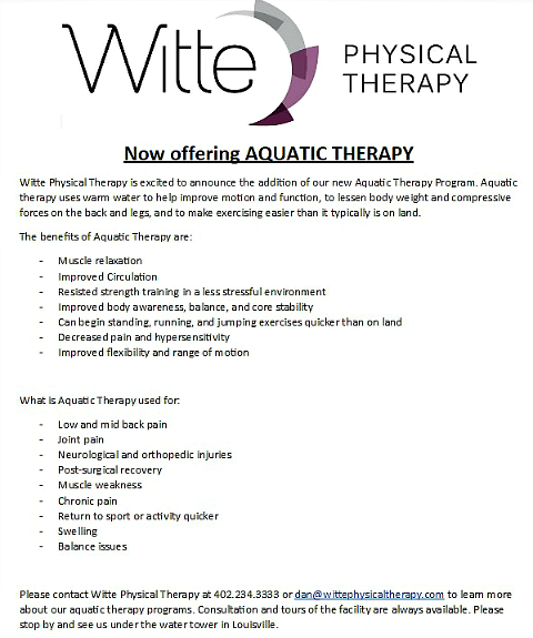 2016 10 19 LSV Witte aquatic therapy
