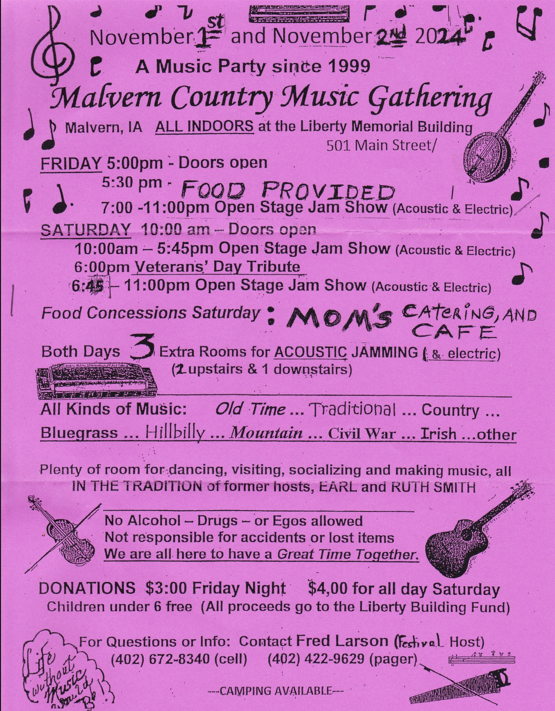 2024 10 30 MALVERN COUNTRY MUSIC GATHERING