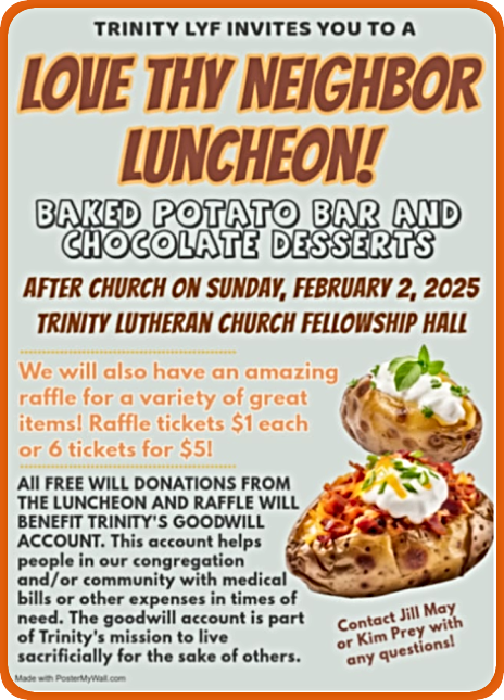 2025 01 22 MDK Trinity Lutheran potato bar