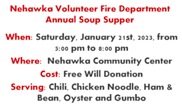 2022 12 21 Nehawka soup supper Jan 2022