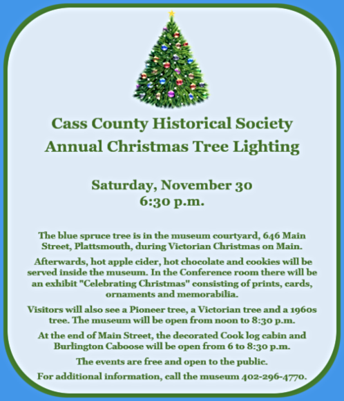 2019 11 27 PLT CC MUSEUM Tree lighting 1