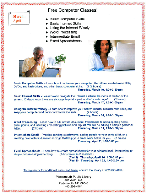 2016 03 09 PLT Library Computer Classes