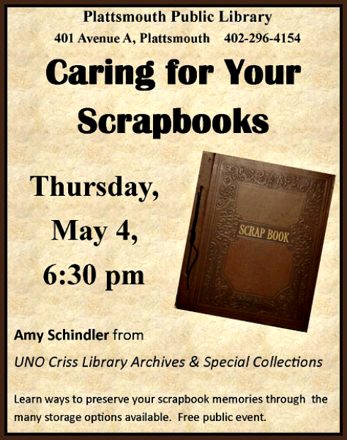 2017 04 26 PLT Caring for Your Scrapbooks