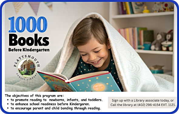 2026 09 09 PLT LIB 1000 Books Before K