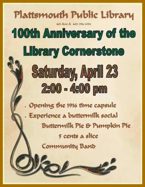 2016 03 23 PLT Library cornerstone