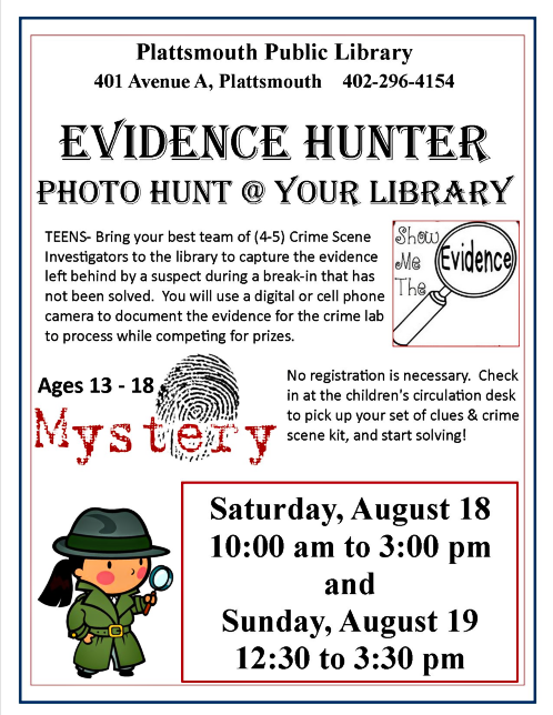 2018 08 08 PLT LIB Evidence Hunter