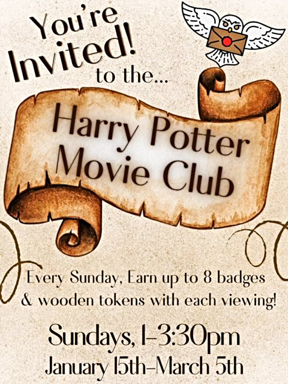 2023 02 01 PLT LIB Harry Potter Movie Club 2023