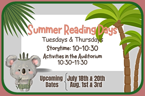 2023 07 19 PLT LIB SummerReadingDays