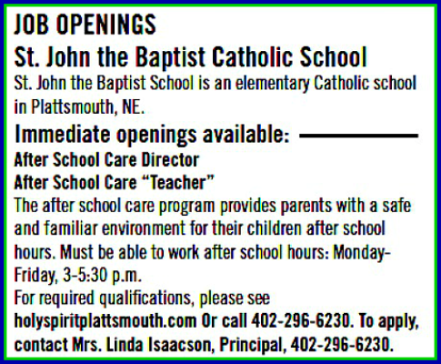 2016 03 09 PLT St John job opening