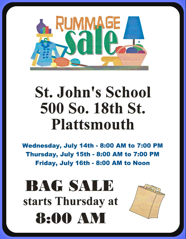 2021 06 09 PLT St JOHN Rummage Sale Flyer