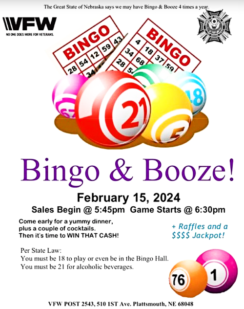 2024 01 17 PLT VFW bingo booze 1