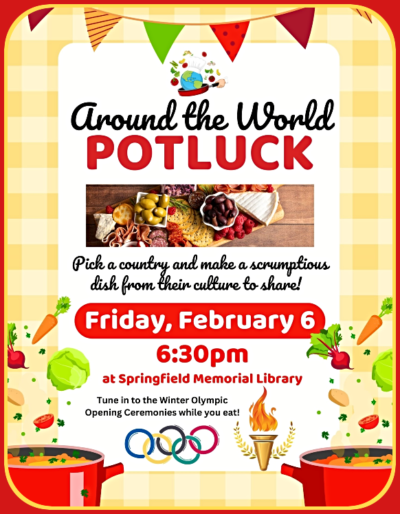 2026 02 04 SPR LIBRARY Around the World Potluck Feb 2026