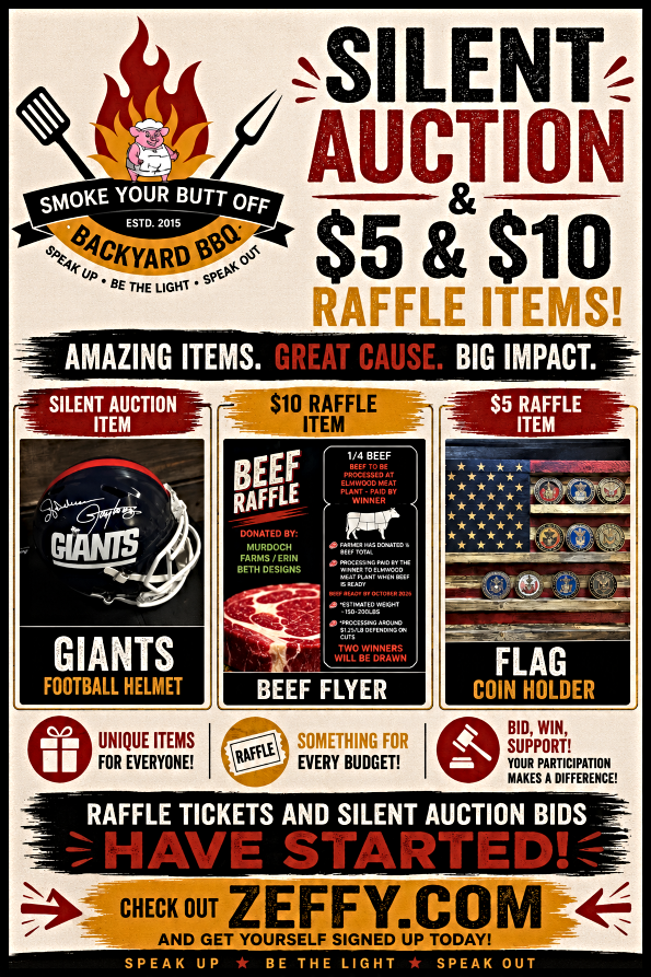 2026 09 09 WW SYBO Zeffy Silent Auction sign 1