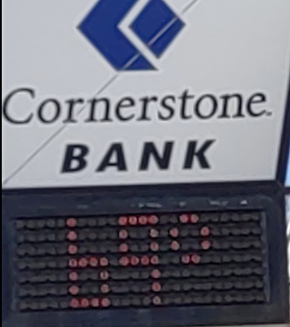 2025 02 26 Cornerstone bank sign