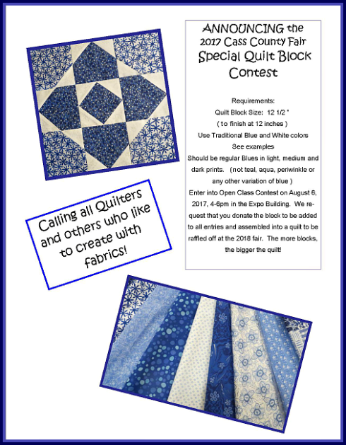 2017 05 03 CC Fair Quilt Block Contest Flyer
